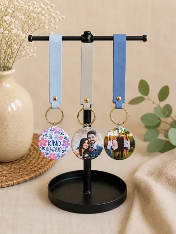 Photo Keychain - Vegan Leather